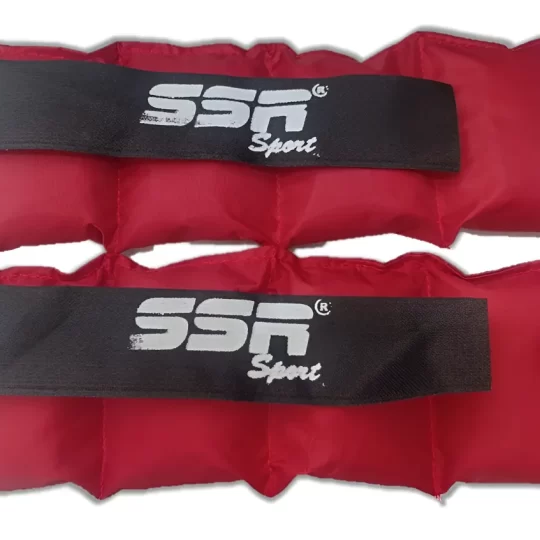 Par De Polainas Para Tobillo Con Peso Ssr Sport 2kg C/u Rojo